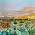 Prickly Pear Parade - original oil painting