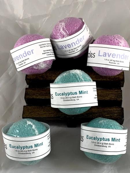 Classic Scent Mini Bath Bomb Sampler | Mini Bath Bomb Set | Bath Bomb Gift Set | Lavender and Eucalyptus Mint | Stocking Stuffers Under 10 picture