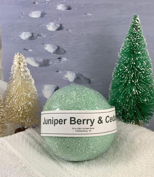 Juniper Berry and Cedar Scented Bath Bomb | Christmas Bath Bomb | Fun Bath Bombs for Kids | Gifts Under 10 | Stocking Stuffer for Teens