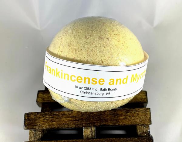 Frankincense and Myrrh Large Bath Bomb | Christmas Bath Bomb | Gifts Under 10 | Stocking Stuffers for Women picture