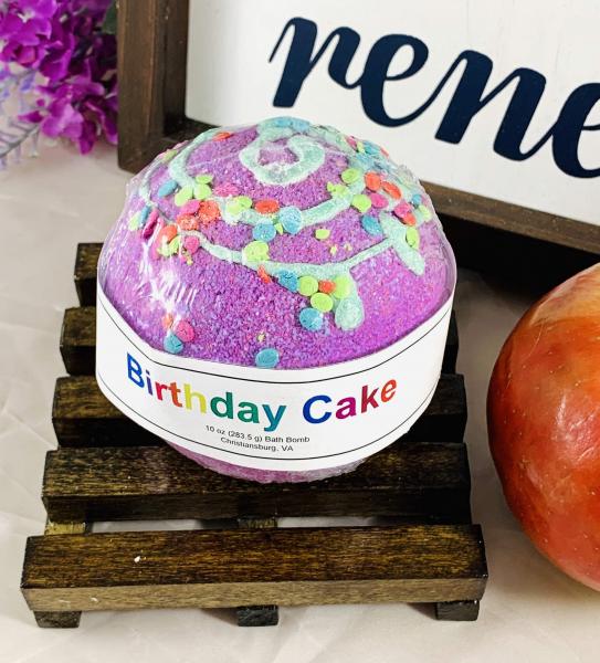 Birthday Cake Scented Bath Bomb | Fun Bath Bombs for Kids | Teen Christmas Gift | Gifts Under 10 | Stocking Stuffer for Adults