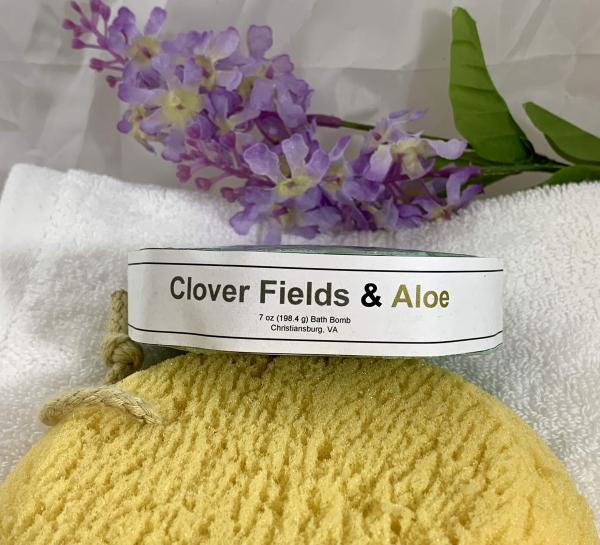 Clover Fields and Aloe Scented Large Bath Bomb or Mini Bath Bombs | Clean Fresh Bath Bombs | Gifts Under 10 | Stocking Stuffers picture