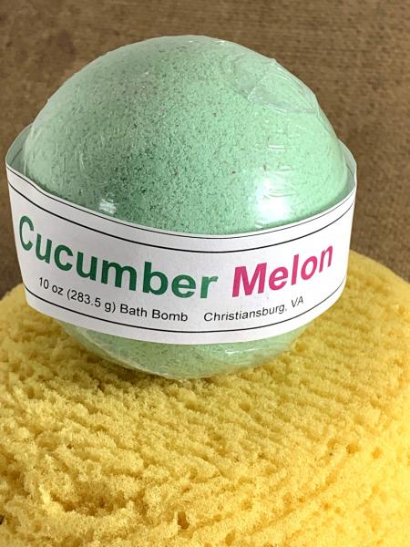 Cucumber Melon Homemade Large Bath Bomb | Christmas Gifts for Teens | Gifts Under 10 | Gifts for Her picture