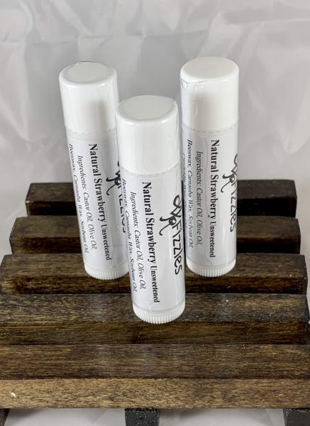 Natural Strawberry Lip Balm | Dry Lip Treatment for Chapped Lips | Strawberry Chapstick | Wedding Favors for Guests | Stocking Stuffers picture