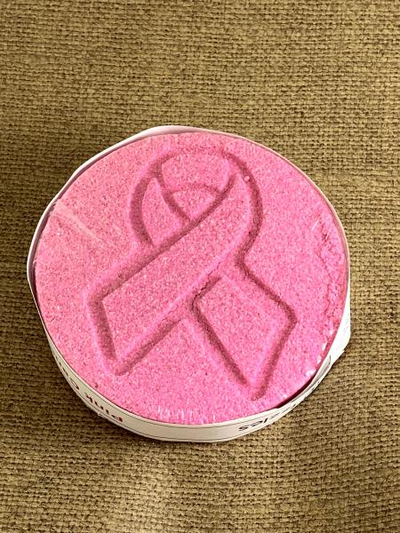 Breast Cancer Awareness Ribbon Bath Bomb | Breat Cancer Survivor | Cancer Survivor Care Kit | Skin Care Bath Bomb | Gifts Under 10 picture