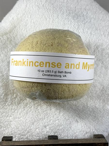 Frankincense and Myrrh Large Bath Bomb | Christmas Bath Bomb | Gifts Under 10 | Stocking Stuffers for Women picture