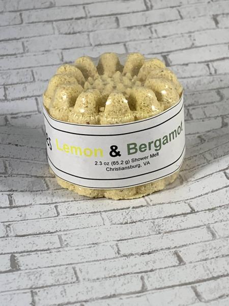 Lemon Bergamot Shower Steamer | Natural Shower Bomb | Gifts Under 5 | Homemade Shower Melt | Teen Stocking Stuffer
