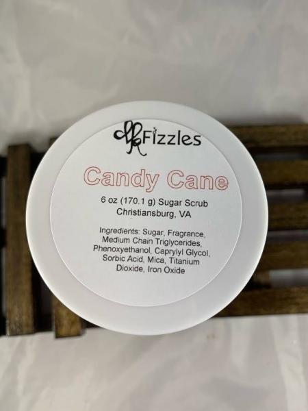 Candy Cane Sugar Scrub Made with Coconut Oil | Gifts for Her | Shower Gifts | Holiday Stocking Stuffers | Gifts Under 10 picture