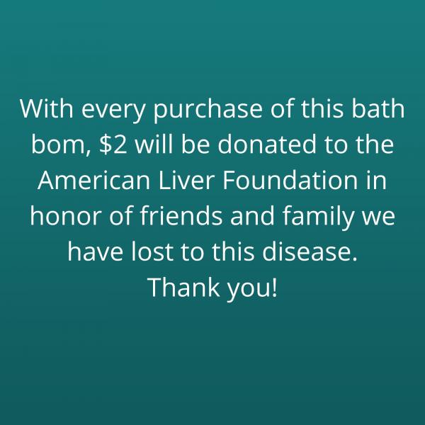 Liver Cancer Awareness Ribbon Bath Bomb | Cancer Survivor Awareness | Gifts Under 10 | Handmade Bath Bombs picture