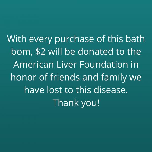 Liver Cancer Awareness Ribbon Bath Bomb | Cancer Survivor Awareness | Gifts Under 10 | Handmade Bath Bombs picture