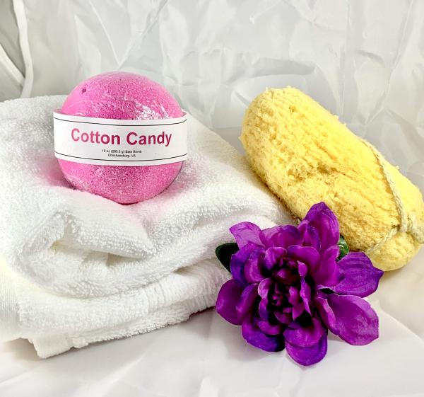 Cotton Candy Scented Large Bath Bomb | Fun Bath Bombs for Kids | Gifts Under 10 | Teen Christmas Gift | Stocking Stuffers Under 10 picture