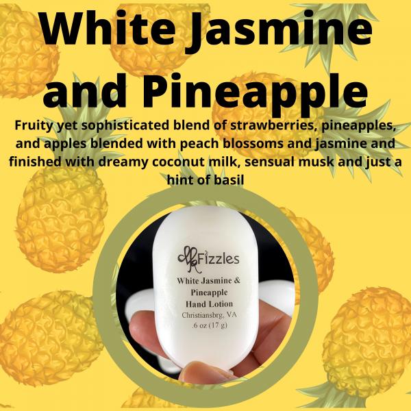 White Jasmine and Pineapple Hand Lotion | Small Hand Lotion | Hand and Nail Cream | Gifts Under 5