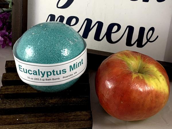 Eucalyptus Mint Bath Bomb | Gifts for Her | Homemade Bath Bombs | Stocking Stuffers for Women | Gifts Under 10 picture