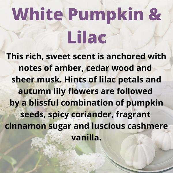 White Pumpkin and Lilac Scented Large Bath Bomb | Homemade Bath Fizzy | Stocking Stuffers Under 10 | Bath Bombs for Women | Gifts for Her picture