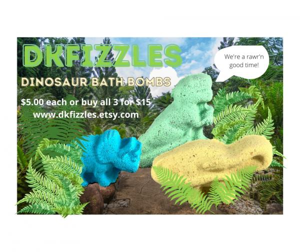 Dinosaur Bath Bombs | Dinosaur Stocking Stuffers | Christmas Kids Bath Bombs | Stocking Stuffers under 5 | Teen Christmas Gift picture