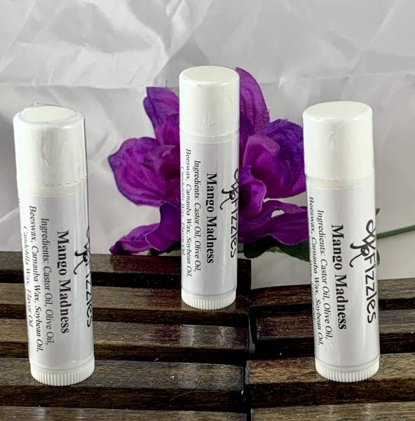 Natural Lip Balm | Mango Madness Flavored Lip Balm | Gifts for Her | Stocking Stuffers under 5 picture
