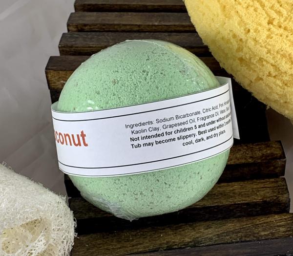 Da Lime in Da Coconut Large Bath Bomb | Natural Homemade Handmade Gift | Gifts Under 10 | Teen Stocking Stuffers | Christmas Gift For Her picture