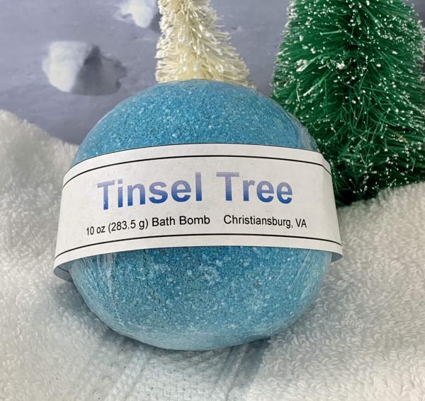 Tinsel Tree Scented Bath Bomb | Christmas Bath Bombs | Bath Bombs for Kids | Stocking Stuffers for Women | Gifts Under 10