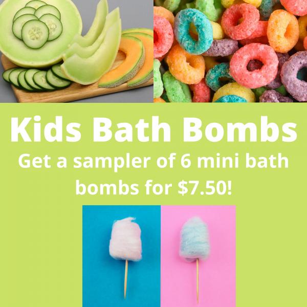 Sweet Tooth Mini Bath Bombs Set, Bath Bombs for Kids, Holiday/Christmas Gifts, Stocking Stuffers picture