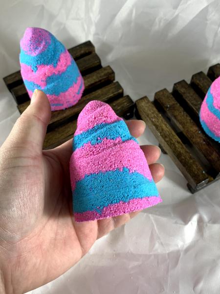 Cotton Candy Unicorn Horn Bath Bombs with Surprise Inside, Bath Bombs for Kids with Toys picture