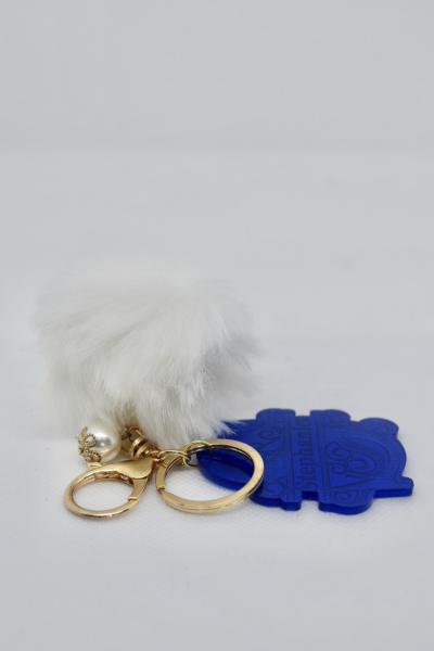 Monogram Keychain-Blue picture