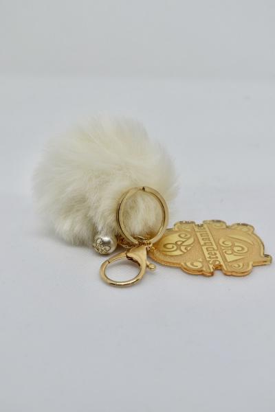 Monogram Keychain-Gold picture