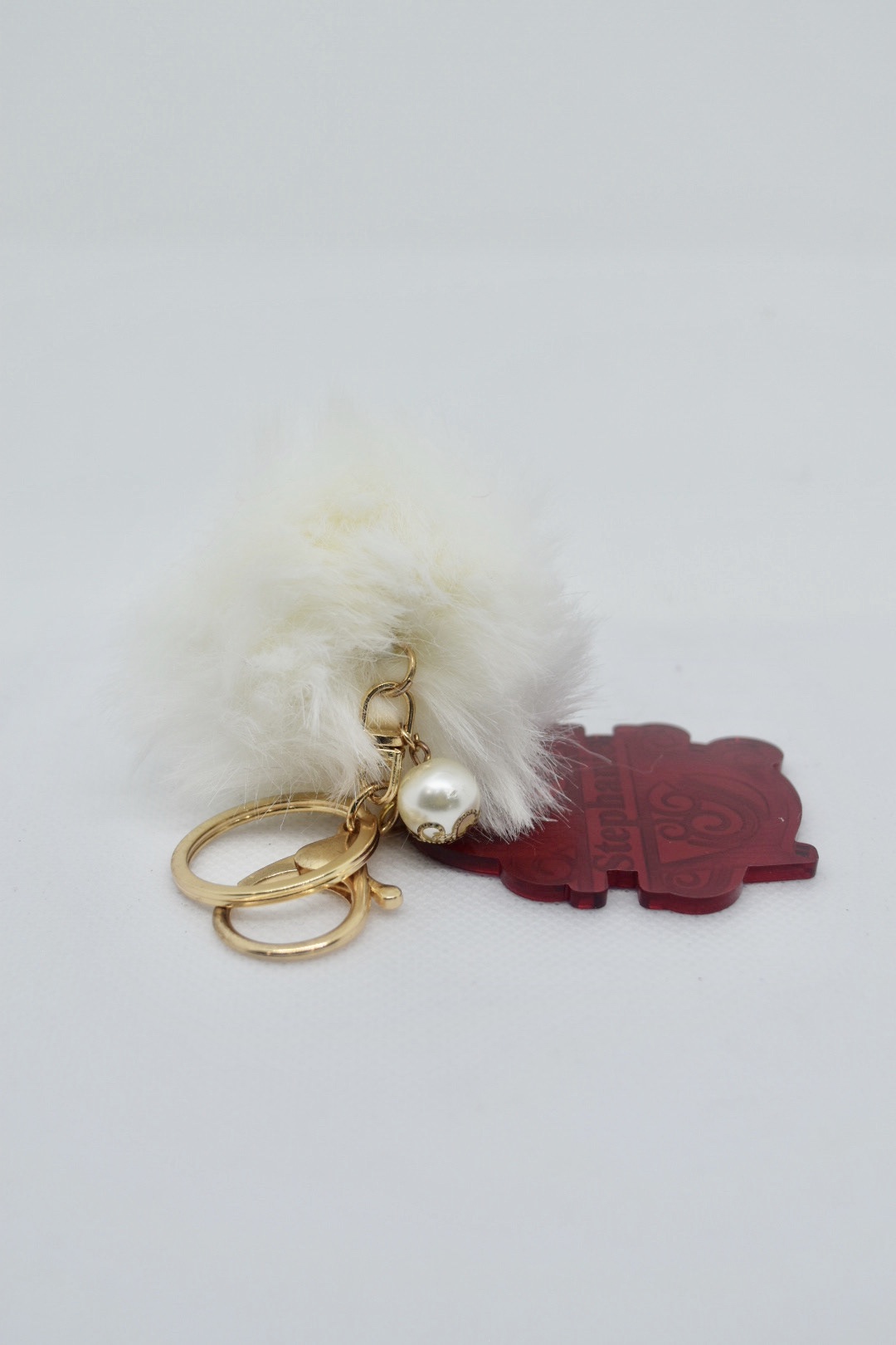 Monogram Keychain-Red picture