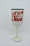 Stem Wineglass-Wine Diva