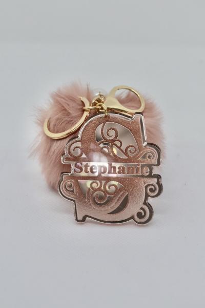 Monogram Keychain-Rose Gold picture