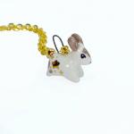 Spotted Brown Bunny Necklace