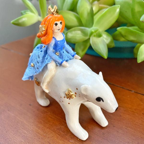 Princess Riding A Bear picture