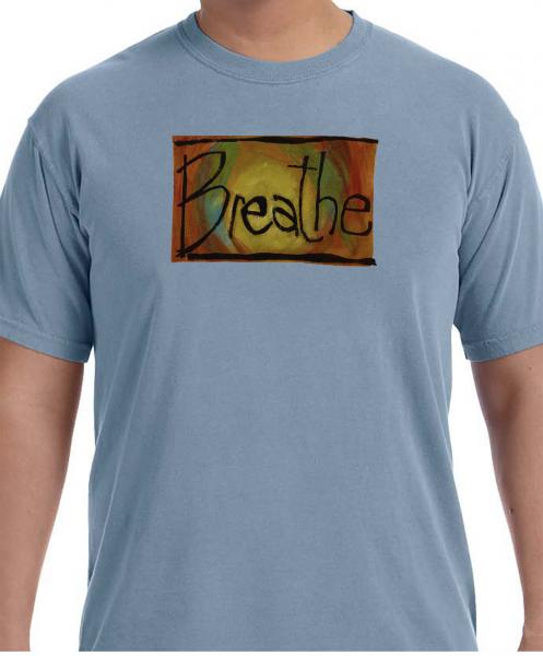 " Breathe" Original Block Printed Shirt picture