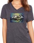 "Mt. Shasta" Original Block Printed Shirt