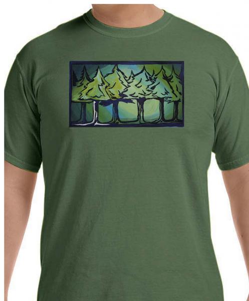 " Forest" Original Block Printed Shirt picture