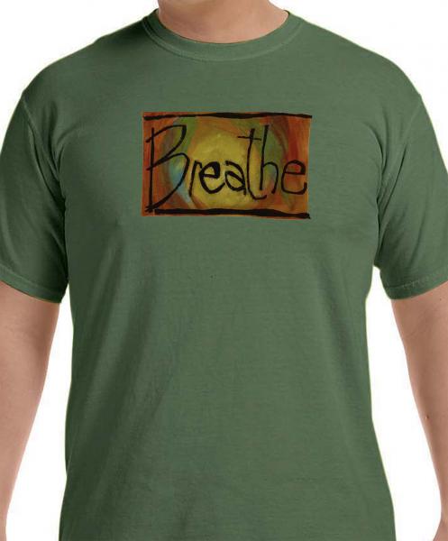 " Breathe" Original Block Printed Shirt picture