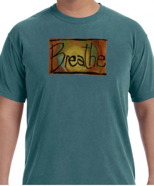 " Breathe" Original Block Printed Shirt picture