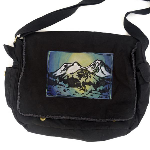 "Mt. Shasta" Original Block Printed Bag
