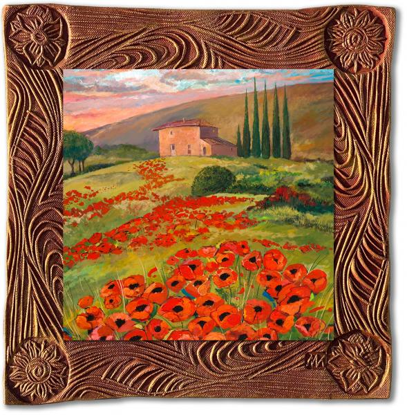 Tuscany Poppies/Square picture