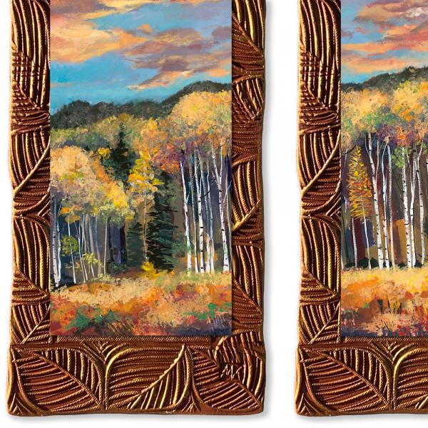 Sunset Aspens/Triptych picture