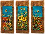 Wild Sunflowers/Triptych