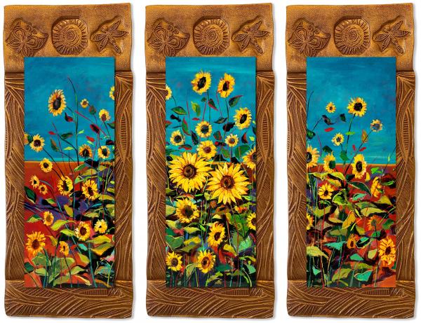 Wild Sunflowers/Triptych picture