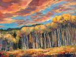 Sunset Aspens