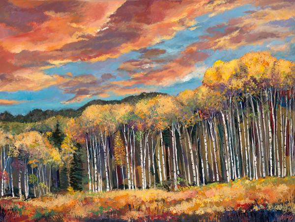 Sunset Aspens picture