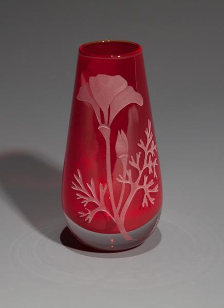 California Poppy Bud Vase