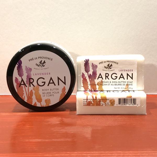 Argan Body Butter & Lavender Soap Bar Set picture