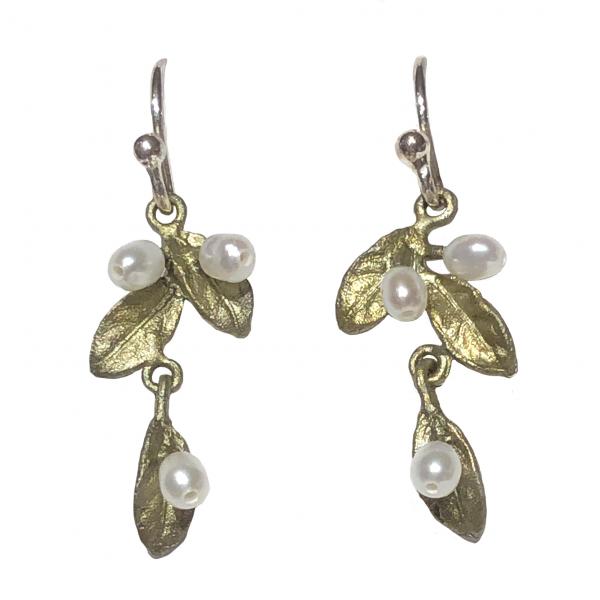 Michael Michaud Petite Leaf Small Drop Earrings picture