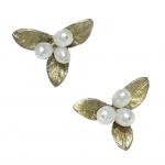 Michael Michaud Petite Leaf Earrings