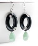 Jade & Onyx Earrings