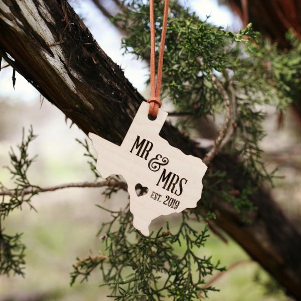 Wedding Texas Ornaments