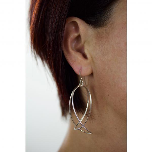 folded loops drop earrings picture